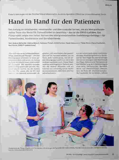 Vorschauseite 1: Hand in Hand für den Patienten