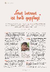 Vorschauseite 1: "Gut betreut" ist halb gepflegt.