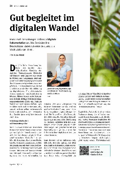 Vorschauseite 1: Gut begleitet im digitalen Wandel