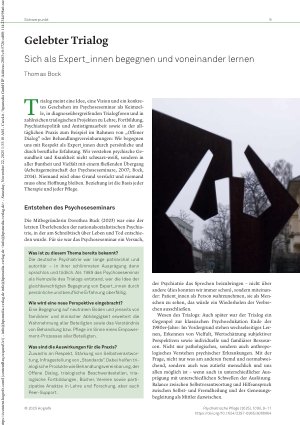 Vorschauseite 1: Gelebter Trialog Sich als Expert_innen begegnen und voneinander lernen