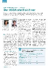 Vorschauseite 1: Neuer Ausschuss für Sicherheit und Gesundheit. Der ASGA stellt sich vor.