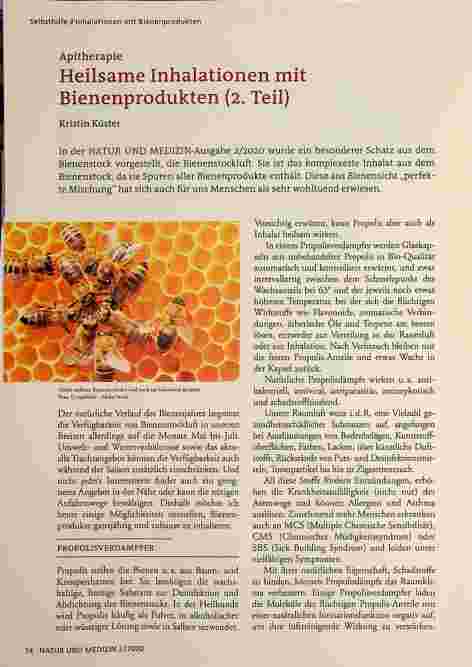 Vorschauseite 1: Apitherapie Heilsame Inhalationen mit Bienenprodukten (2. Teil)