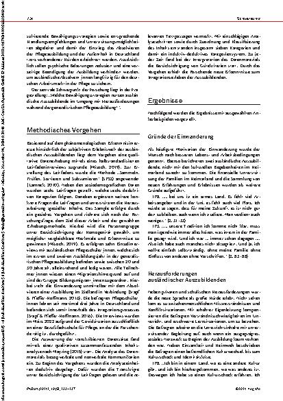 Vorschauseite 2: Umgang mit Herausforderungen ausländischer Pflegeschüler_innen