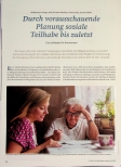 Vorschauseite 1: Durch vorausschauende Planung soziale Teilhabe bis zuletzt.