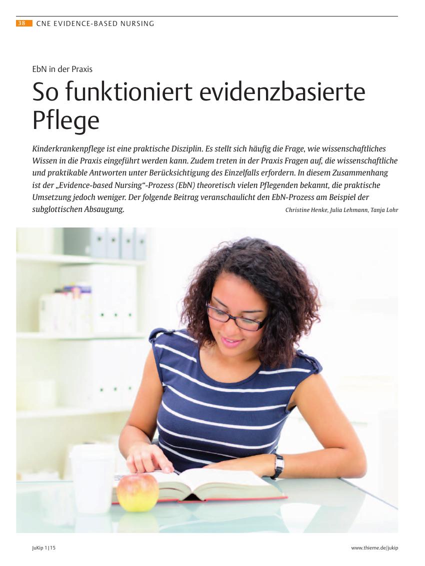 Vorschauseite 1: So funktioniert evidenzbasierte Pflege