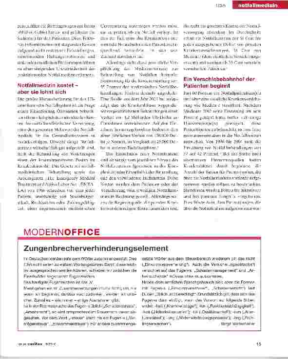 Vorschauseite 3: „Emergency Room - im Netzwerk stark