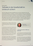 Vorschauseite 1: Teilhabe in der Gesellschaft im Umbruch sichern