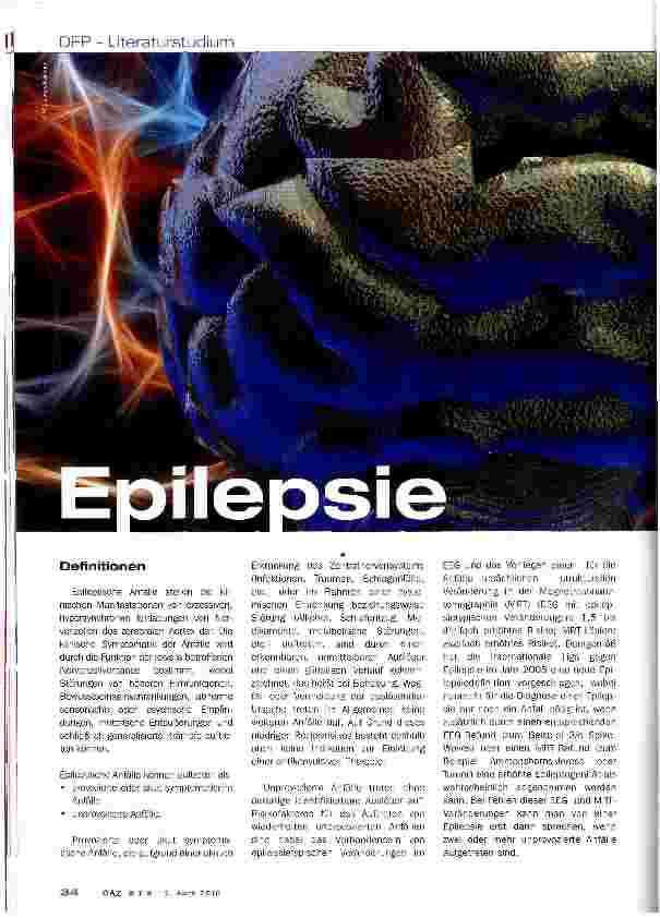 Vorschauseite 1: Epilepsie