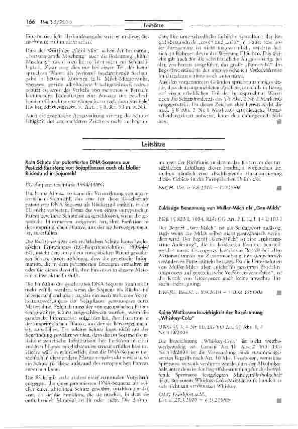 Vorschauseite 3: Keine Eintragungsfähigkeit der Zeichenfolge CoolMix als Marke für Speisen und Getränke mangels Unterscheidungskraft