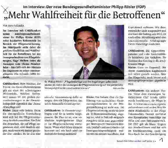 Vorschauseite 1: Mehr Wahlfreiheit für die Betroffenen