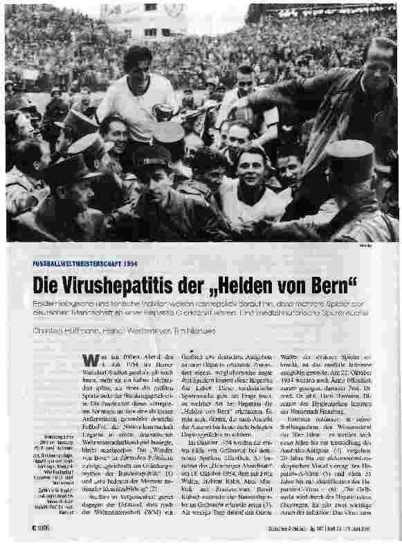 Vorschauseite 1: Die Virushepatitis der „Helden von Bern