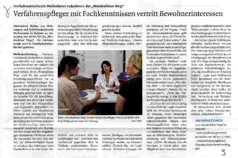 Vorschauseite 1: Verfahrenspfleger mit Fachkenntnissen vertritt Bewohnerinteressen