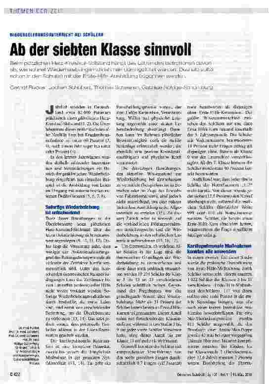 Vorschauseite 1: Ab der siebten Klasse sinnvoll