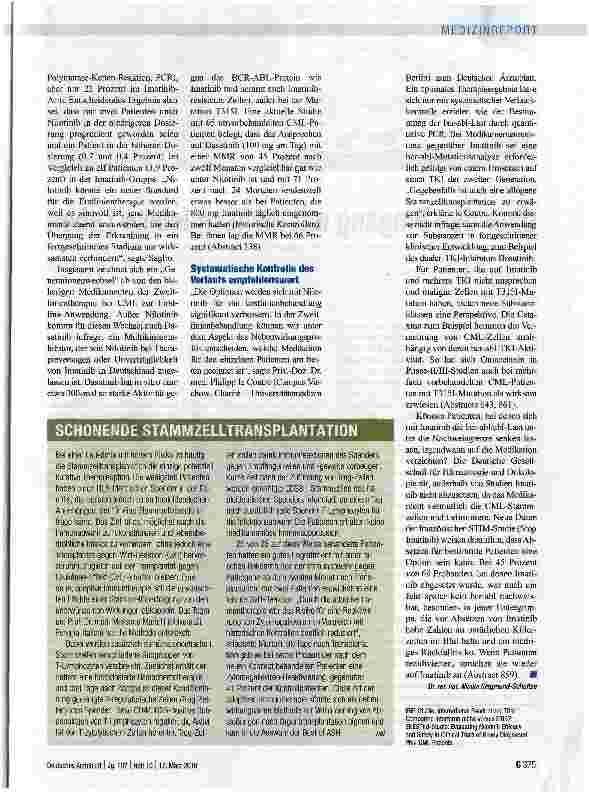 Vorschauseite 2: Womit therapieren und wie lange?