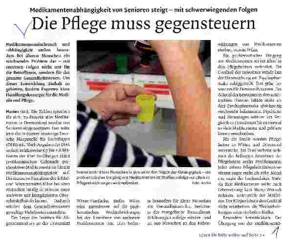Vorschauseite 1: Die Pflege muss gegensteuern