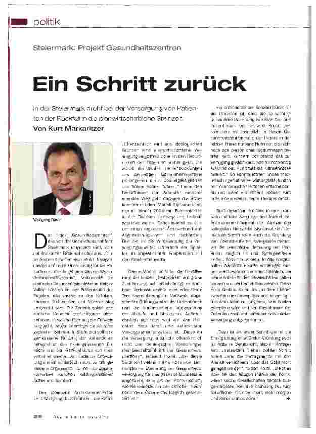 Vorschauseite 1: Ein Schritt zurück
