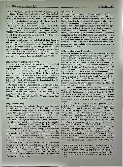 Vorschauseite 3: Künstliche Intelligenz in der stationären Versorgung und Forschung - Teil 3