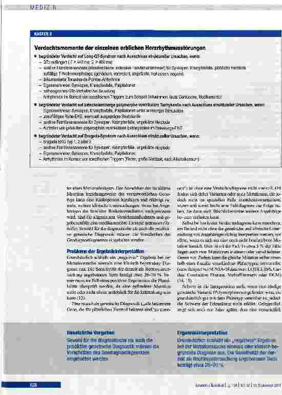 Vorschauseite 6: Erbliche Herzrhythmusstörungen