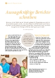 Vorschauseite 1: Aussagekräftige Berichte schreiben