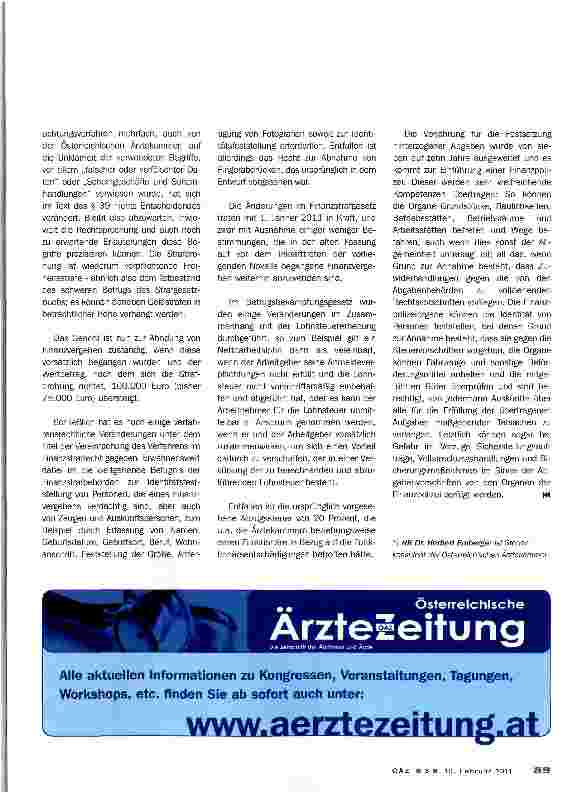 Vorschauseite 2: Finanzstrafgesetznovelle und Betrugsbekämpfungsgesetz: Änderungen