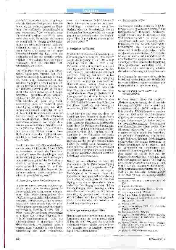 Vorschauseite 2: Erforderlichkeit der Betreuung und der Vorrang anderer Hilfen1