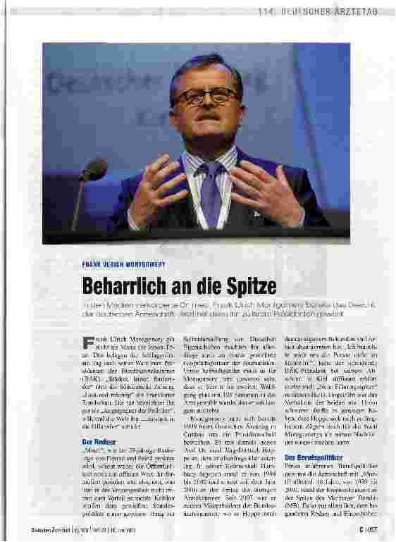 Vorschauseite 1: Beharrlich an die Spitze