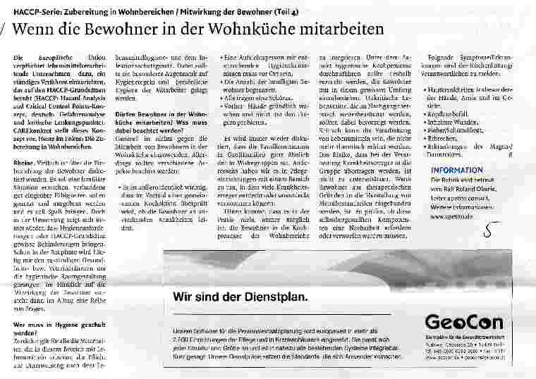 Vorschauseite 1: Wenn die Bewohner in der Wohnküche mitarbeiten
