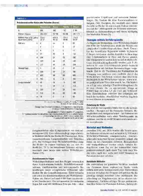 Vorschauseite 2: Wirbelkörperfrakturen benigner und maligner Genese