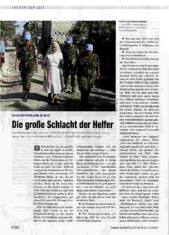 Vorschauseite 1: Die große Schlacht der Helfer