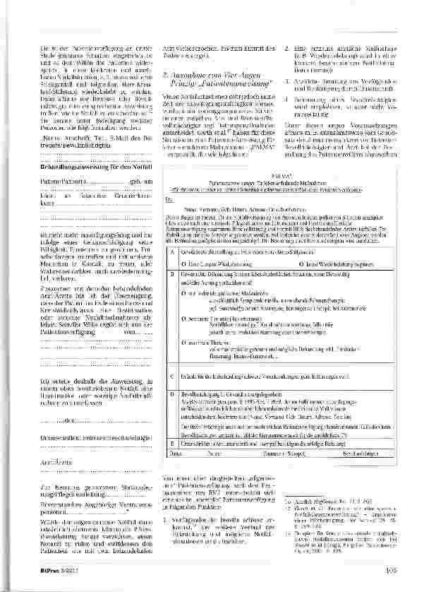 Vorschauseite 3: Patientenverfügungen in Notfallsituationen