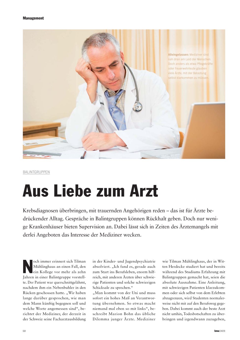 Vorschauseite 1: Aus Liebe zum Arzt
