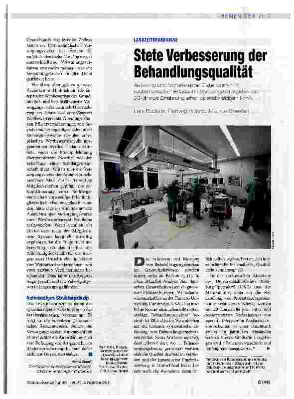 Vorschauseite 2: Es geht um den Erhalt des Systems