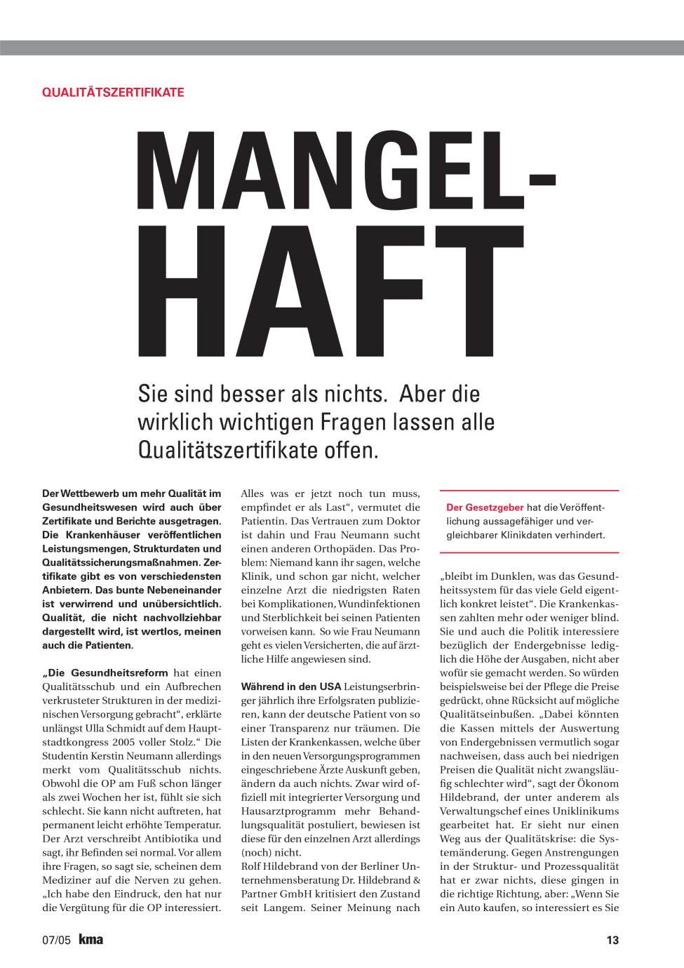 Vorschauseite 1: Mangelhaft