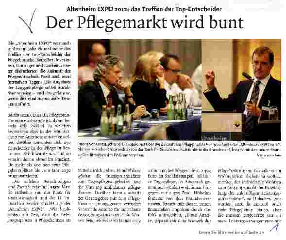 Vorschauseite 1: Der Pflegemarkt wird bunt