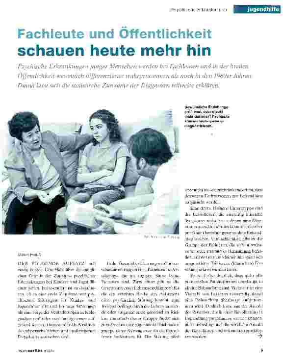 Vorschauseite 1: Fachleute und Öffentlichkeit schauen heute mehr hin