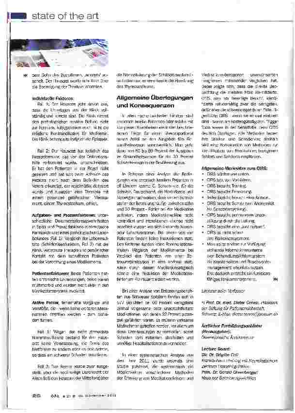 Vorschauseite 3: Nutzen und Cahncen von CIRS