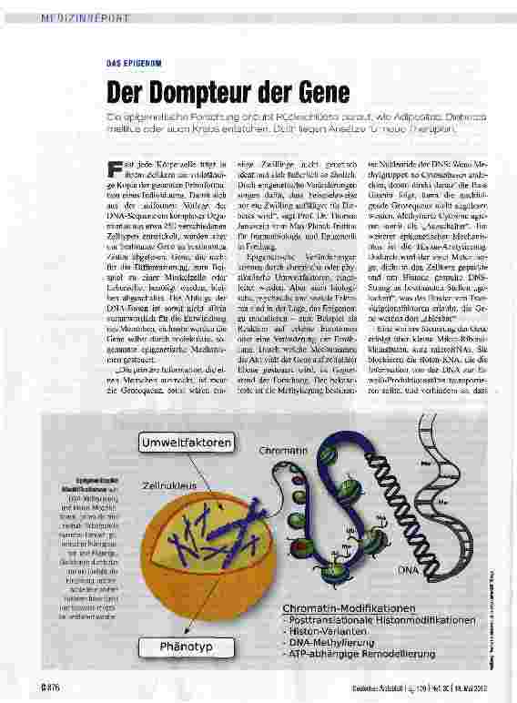 Vorschauseite 1: Der Dompteur der Gene