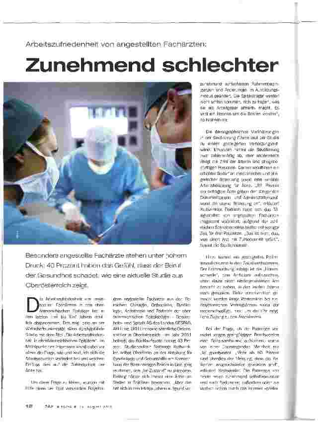 Vorschauseite 1: Zunehmend schlechter