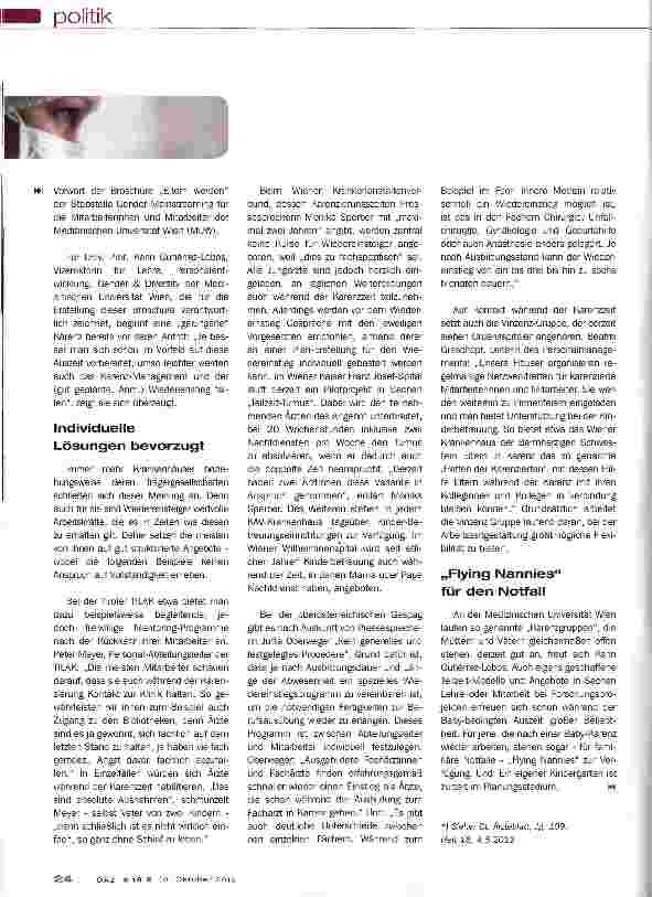Vorschauseite 2: Wenn Spitalsärzte Babypause machen. ..