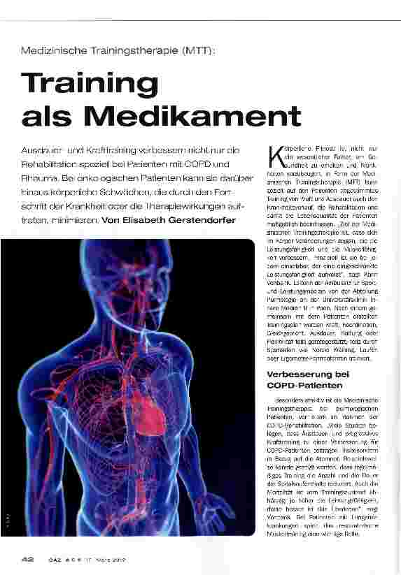 Vorschauseite 1: Training als Medikament
