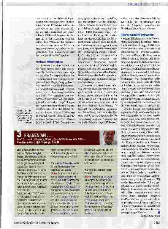 Vorschauseite 2: Bundesweite Plattform für Traumatologen