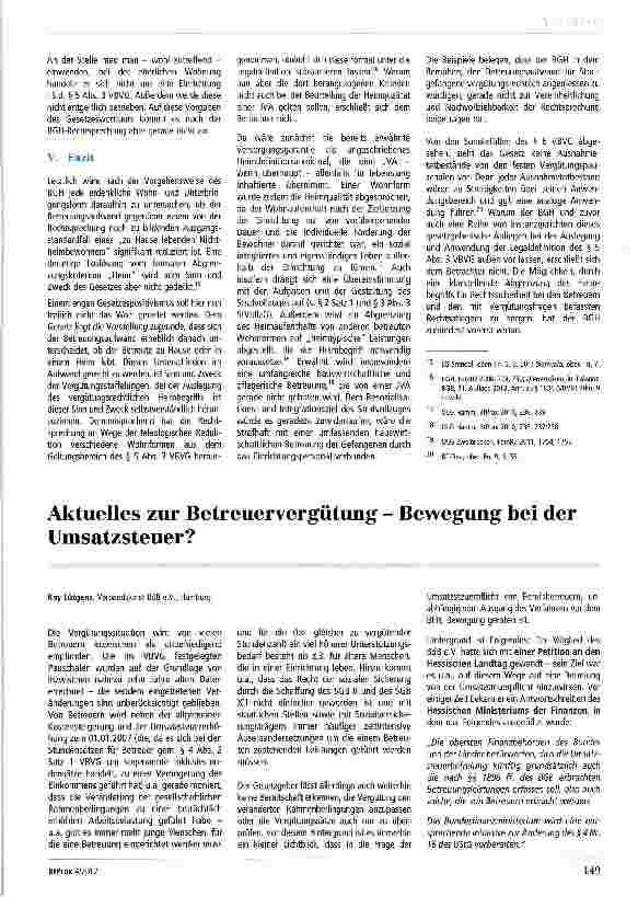 Vorschauseite 3: Die Justizvollzugsanstalt (JVA) als Heim i. S. d. § 5 Abs. 3 VBVG? - zugleich Besprechung der Entscheidung des BGH v. 14. 12. 2011 - XII ZB 521/10 - (BtPrax 2012, 65)