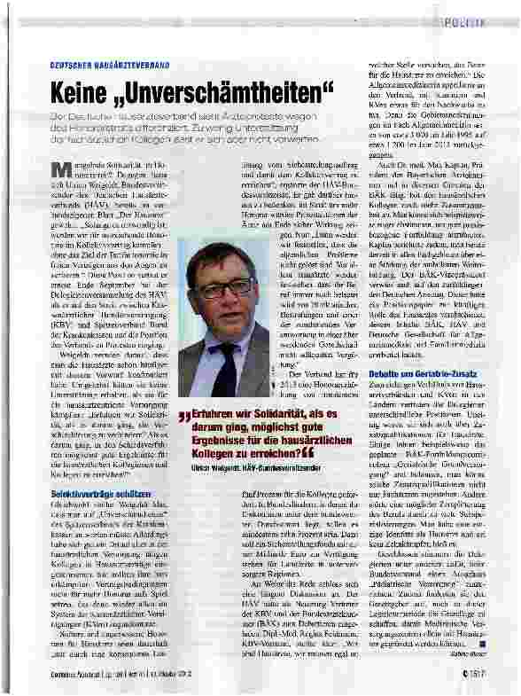 Vorschauseite 1: Keine „Unverschämtheiten
