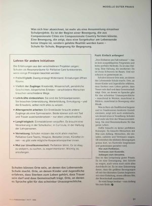Vorschauseite 6: Wenn das Lebensende Schule macht. Wie Schulen zu Orten werden, wo über Sterben, Tod und Trauer gesprochen wird