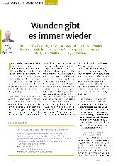 Vorschauseite 1: Wunden gibt es immer wieder.