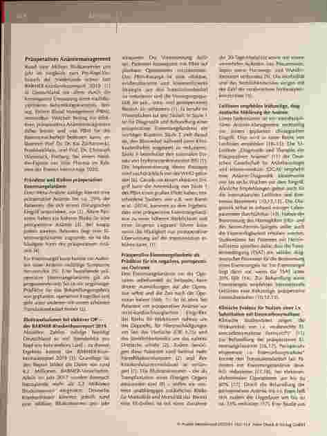 Vorschauseite 1: Präoperatives Anämiemanagement