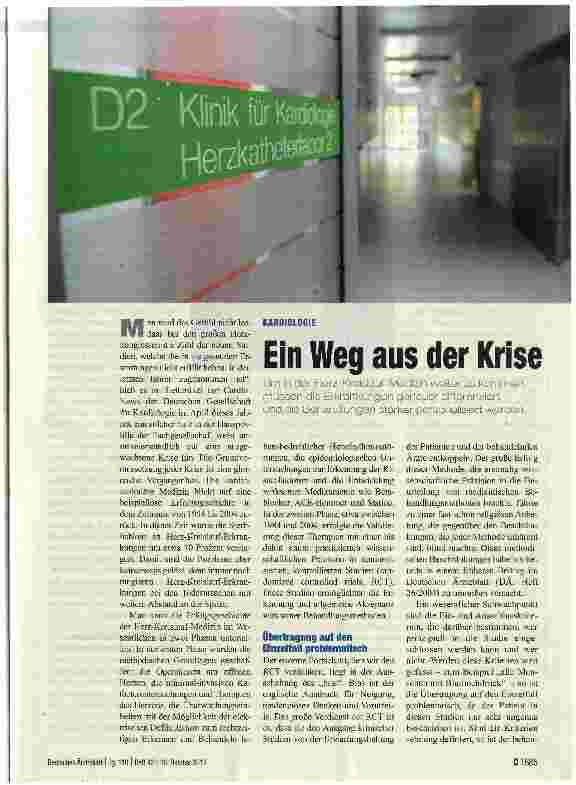 Vorschauseite 1: Ein Weg aus der Krise