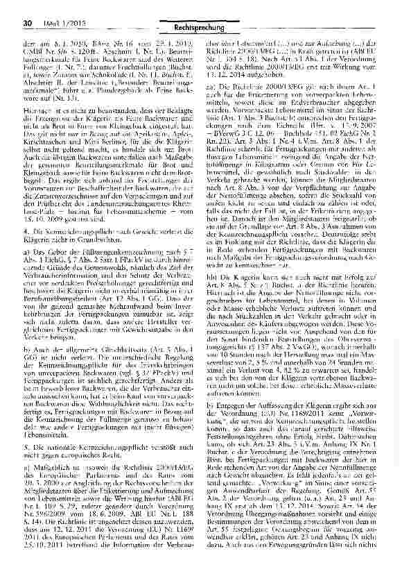 Vorschauseite 4: Keine Freistellung von der Angabe der Nettofüllmenge für Lebensmittel