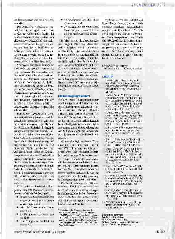 Vorschauseite 3: Strahlenschäden durch Radium-224