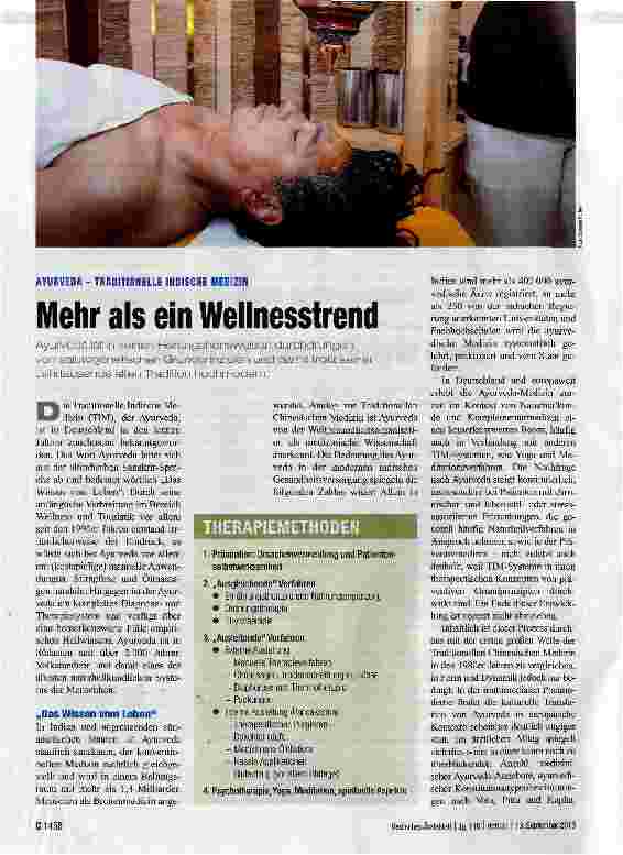 Vorschauseite 1: Mehr als ein Wellnesstrend